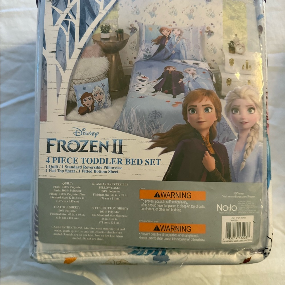 Disney Frozen II Toddler Bed Set - Blue and White